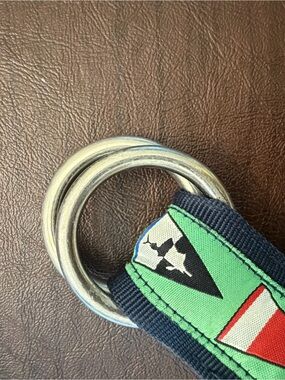 Vineyard Vines Fabric Belt with Nautical Patch